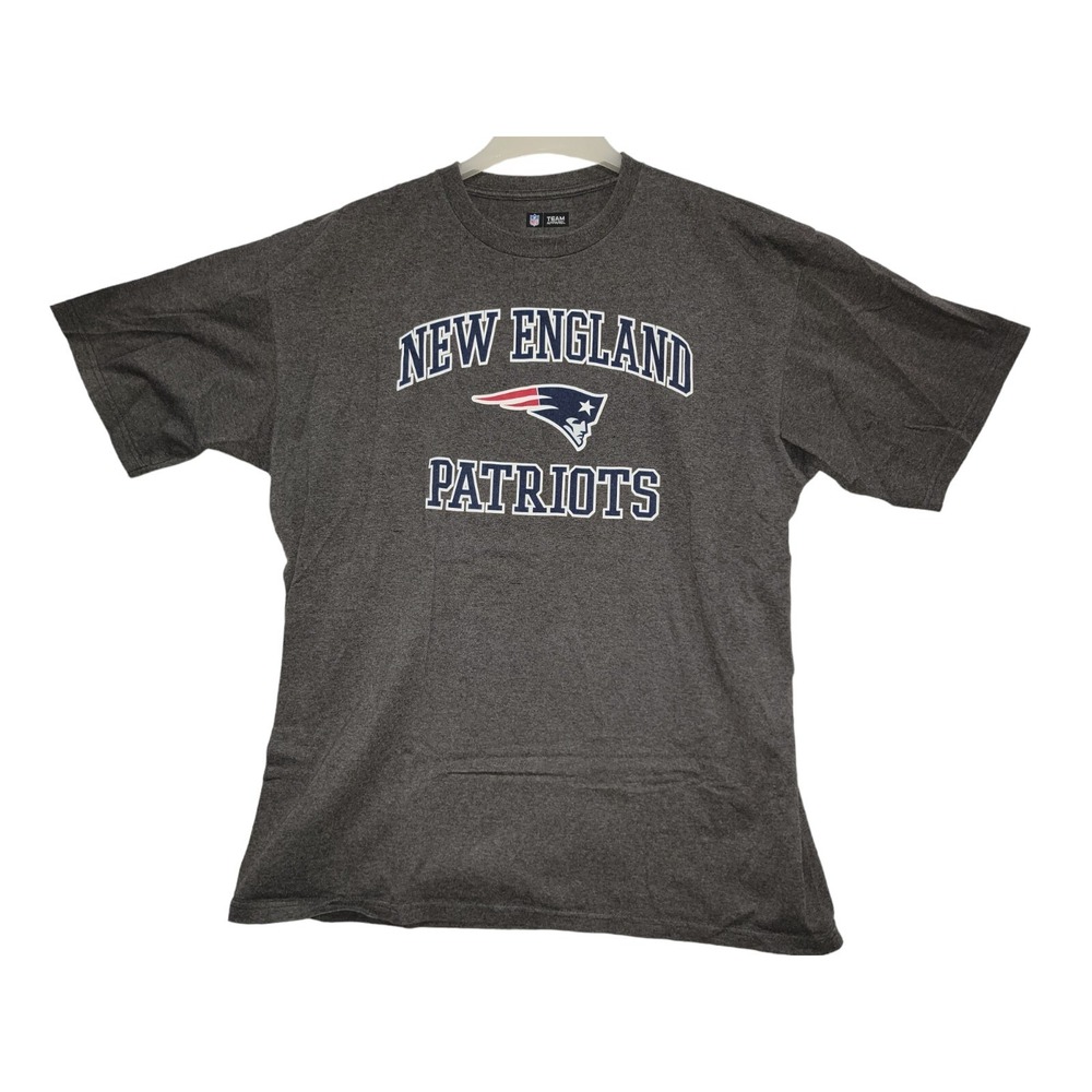 NFL Team Apparel New England Patriots Gray T Shirt Men's Size Extra Large XL